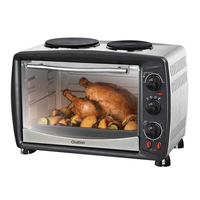 Portable Benchtop Electric Oven 28l With Double Hot Plates Buy