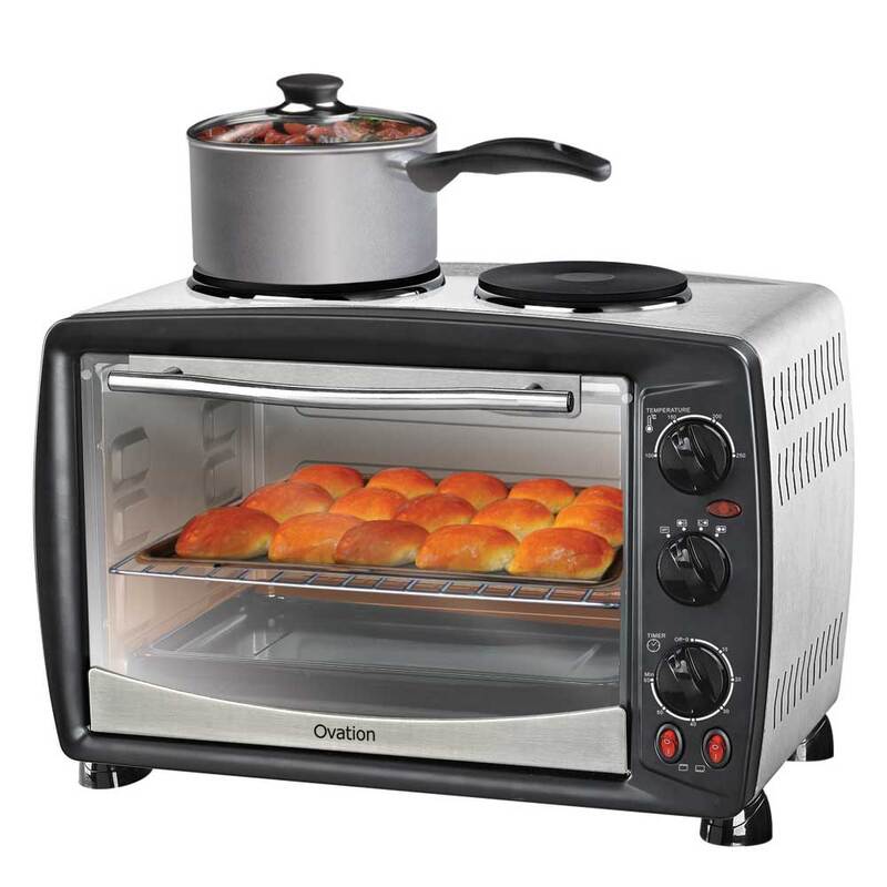 Portable Benchtop Electric Oven 28l With Double Hot Plates Buy Mini Convection Ovens 783184