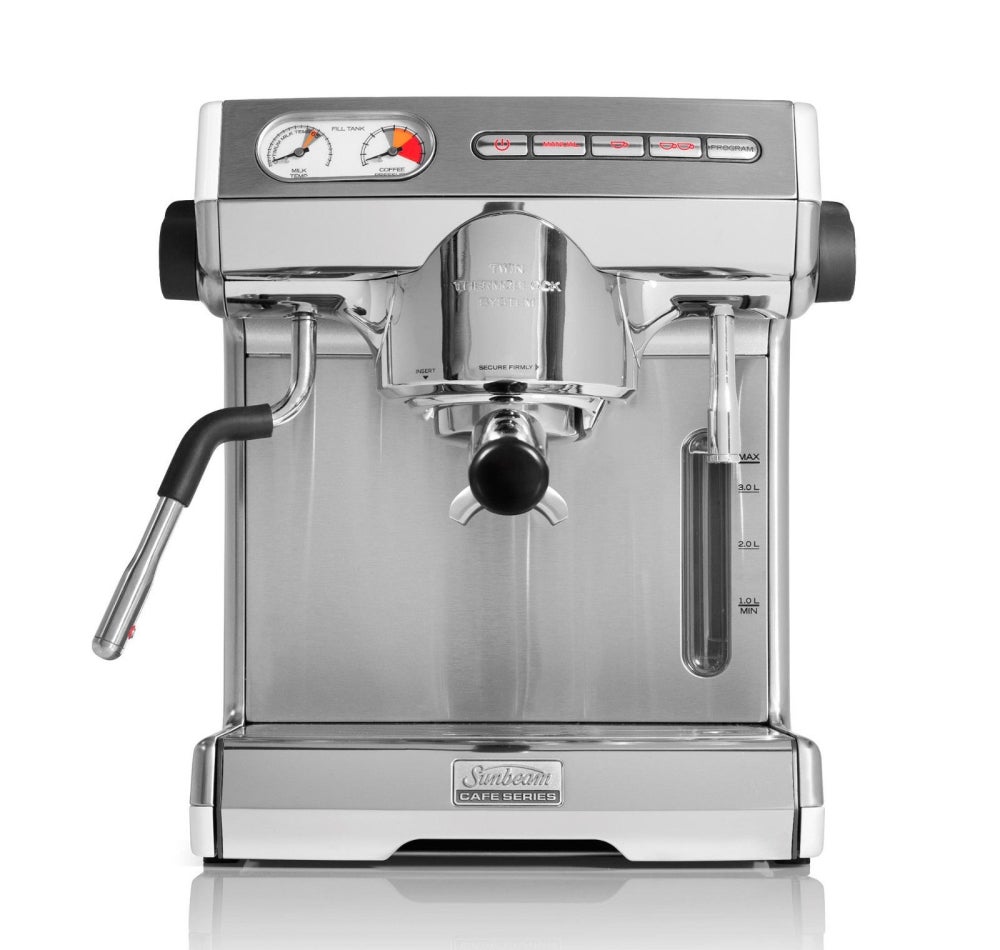 Sunbeam EM7000 Cafe Series Espresso Coffee Machine Stainless Steel