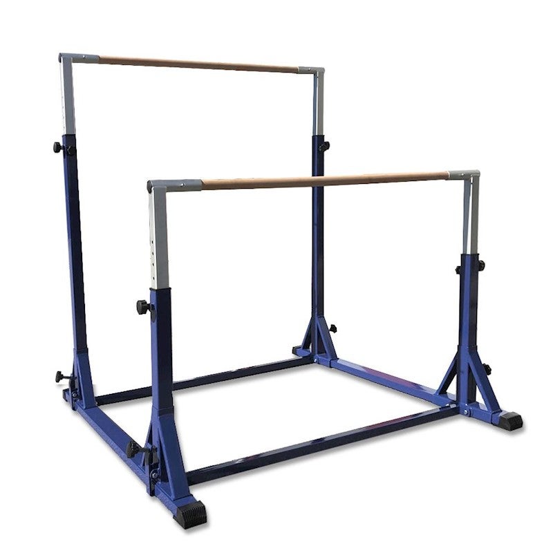 Advanced Gymnastic Double Horizontal Bar Uneven Parallel Bars Blue