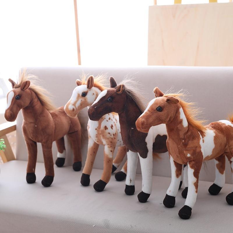 3060cm Simulation Horse Plush Toys Cute Staffed Animal Zebra Doll Soft