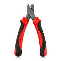 Fishing Crimping Pliers for Fishing Line Barrel Sleeves Fishing Cutter Scissors Fishing Tackle for Grip Hooks Split Rings (Red)