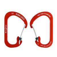 #4 ORANGE Nite Ize SlideLock Carabiner Aluminum