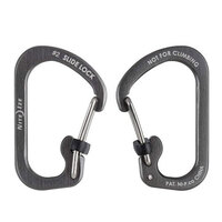#2 CHARCOAL Nite Ize SlideLock Carabiner Aluminum