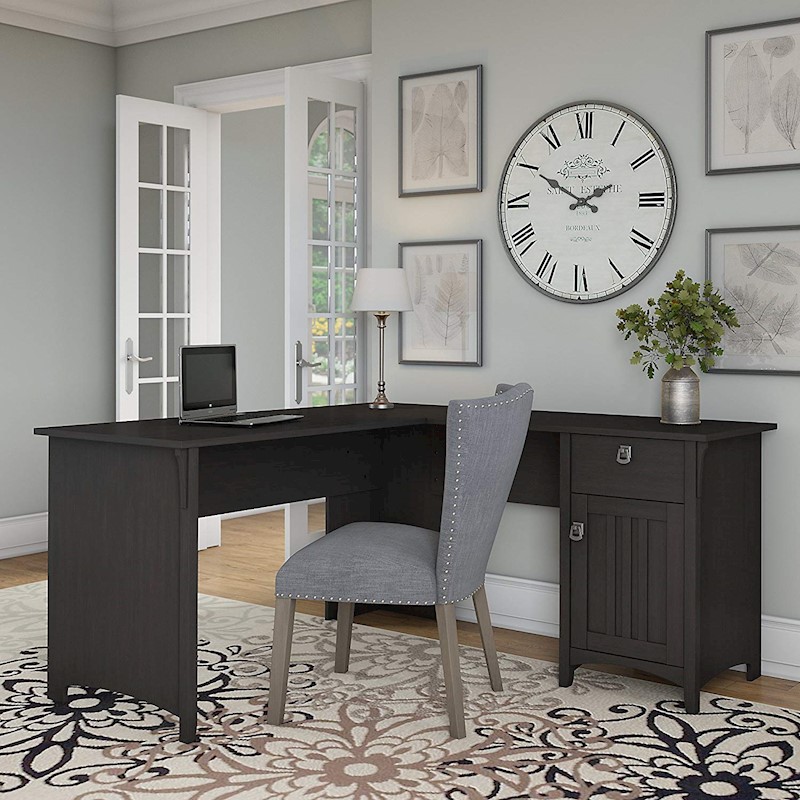 Salinas L Shape Corner Desk Vintage Black Buy Desks 880927000000