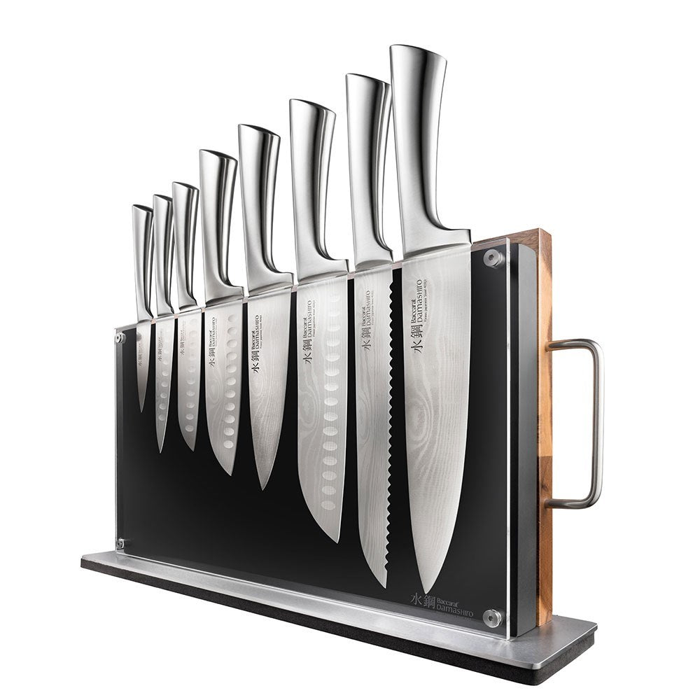 Baccarat Damashiro Bodo 10 Piece Japanese Steel Knife Block with Chopping Board Buy Multi Baccarat Damashiro Bodo 10 Piece Japanese Steel Knife Block with Chopping Board Buy Multi
