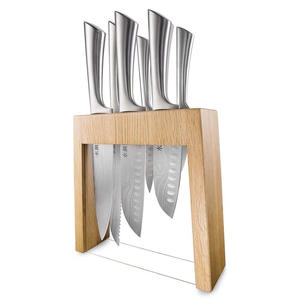 Baccarat Damashiro Mizu 7 Piece Knife Block Set Oak Japanese Steel Buy Multi Knife Sets Baccarat Damashiro Mizu 7 Piece Knife Block Set Oak Japanese Steel Buy Multi Knife Sets