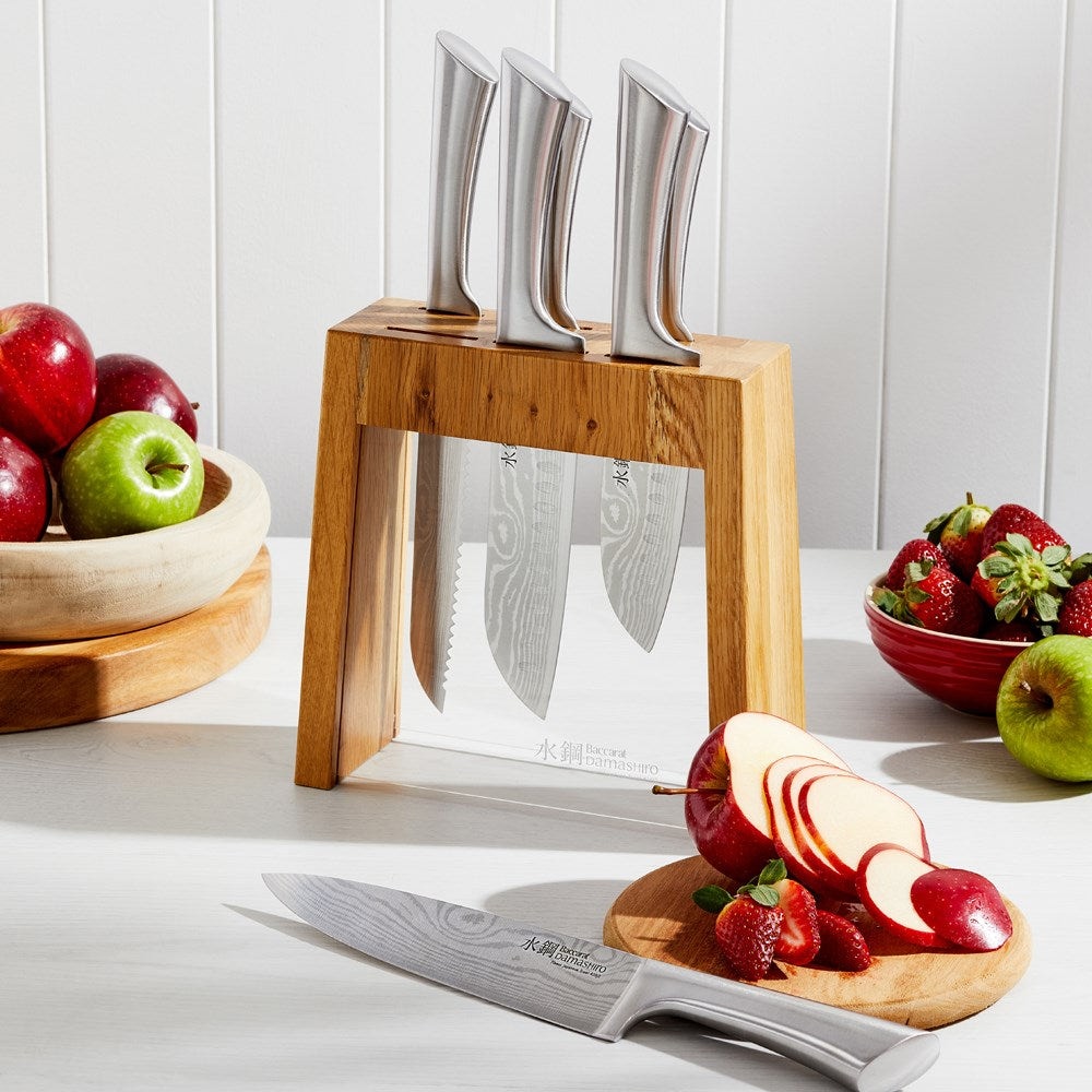Baccarat Damashiro Mizu 7 Piece Knife Block Set Oak Japanese Steel Buy Multi Knife Sets Baccarat Damashiro Mizu 7 Piece Knife Block Set Oak Japanese Steel Buy Multi Knife Sets