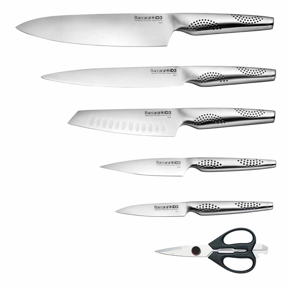 Baccarat iD3 Tora 7 Piece Knife Block Japanese Steel Scissors Lifetime Guarantee Buy Multi Baccarat iD3 Tora 7 Piece Knife Block Japanese Steel Scissors Lifetime Guarantee Buy Multi
