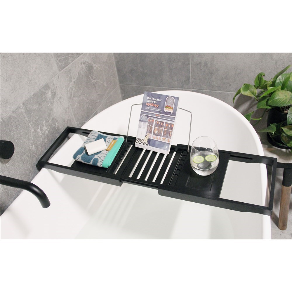 Butlers Banyan Bamboo Bath Caddy Black Buy Bathroom Accessories