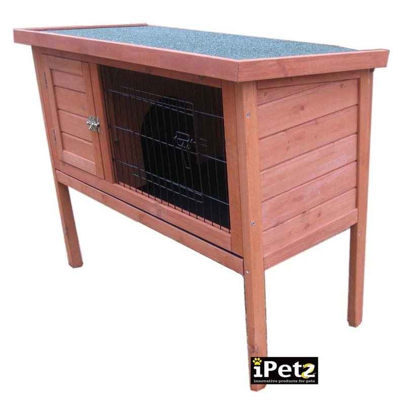 Ipetz Rabbit Hutch Raised 90x45x75cm Buy Small Animal Cages & Hutches