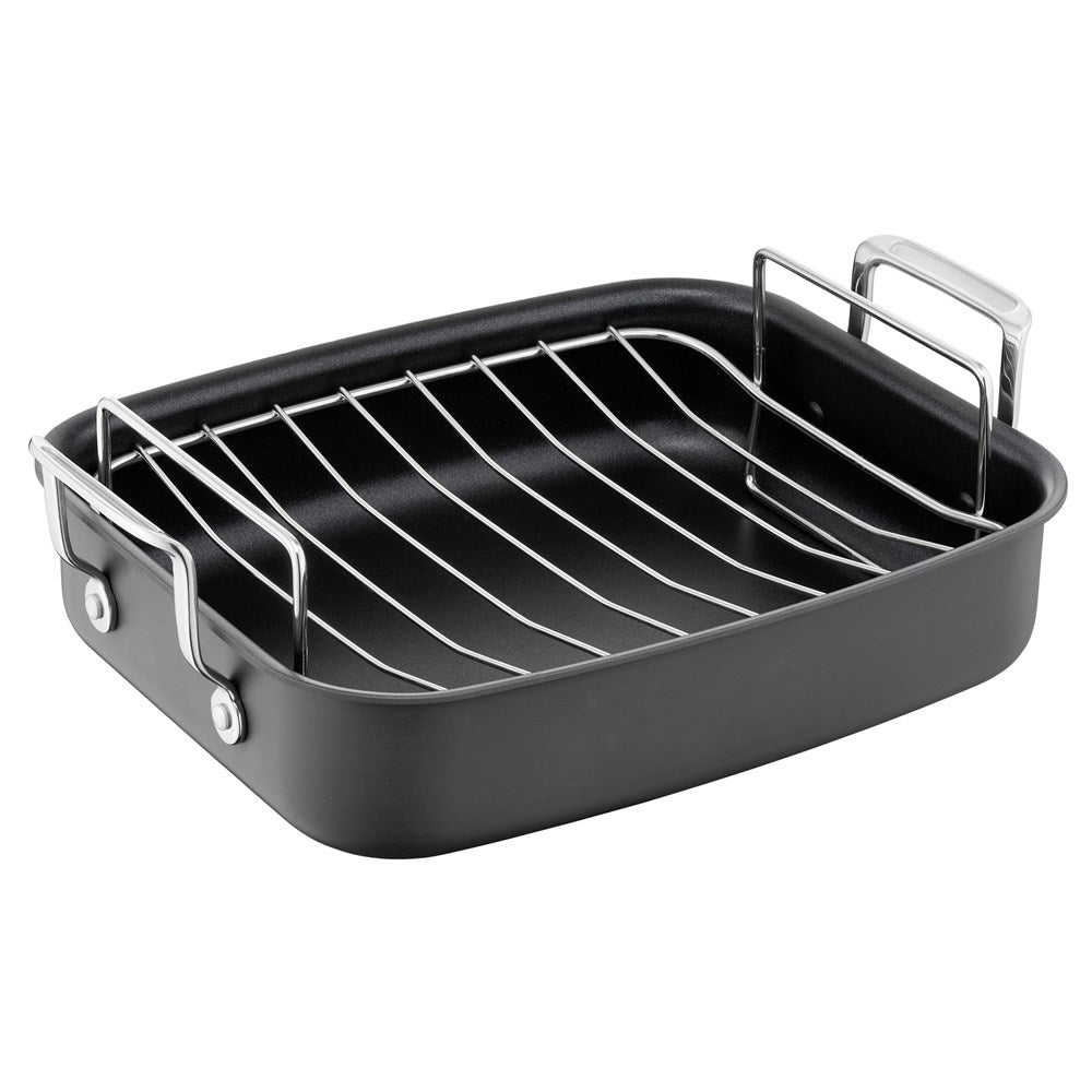 Jamie Oliver by Tefal Premium Hard Anodised Roaster & Rack 32cm Buy