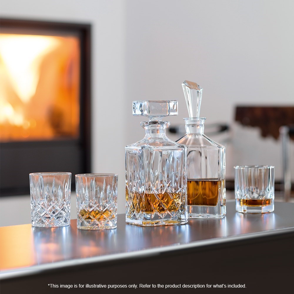 Nachtmann Aspen 7 Piece Crystal Whisky Decanter & Tumbler Set 750ml