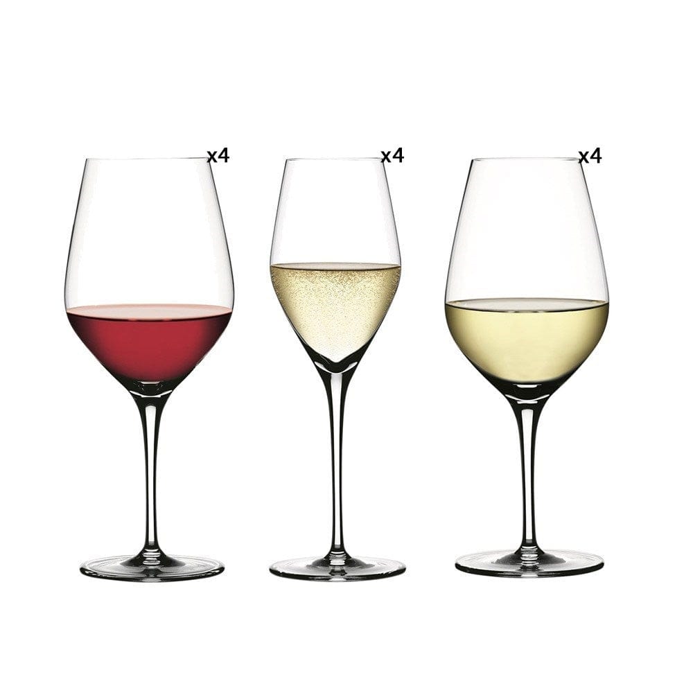 Spiegelau Authentis 12 Piece Crystal Wine & Champagne Glass Set 650ml