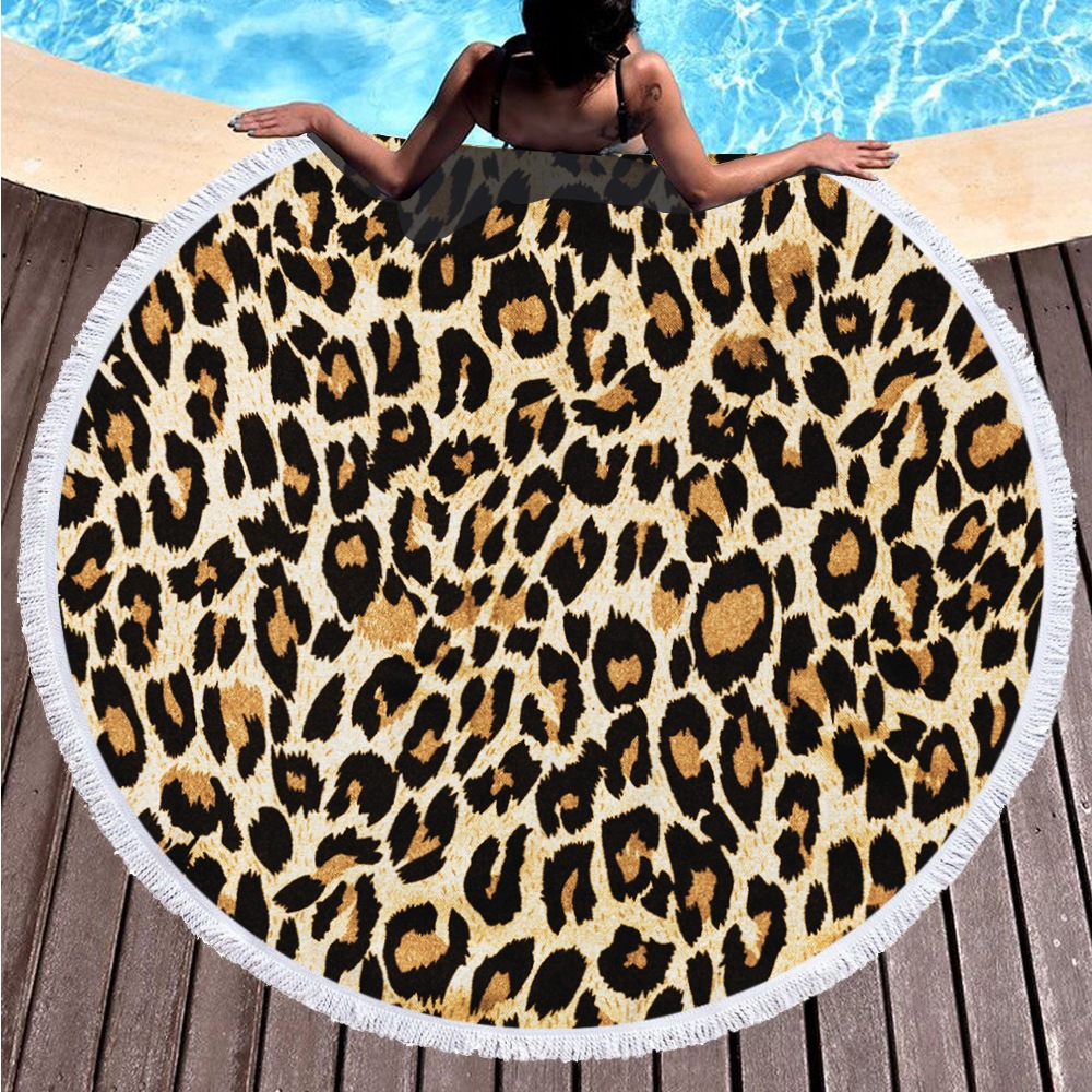 Leopard Pattern on Round Beach Towel 4002216 Buy Beach Towels & Mats 984759