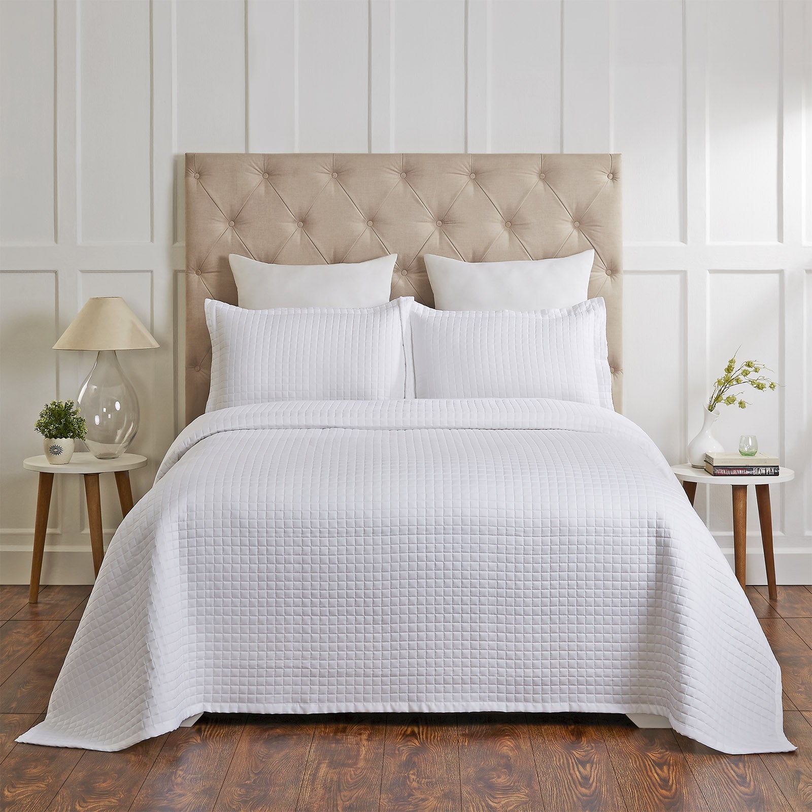 Renee Taylor Madrid Cotton Quilted Coverlet Set White Buy Queen