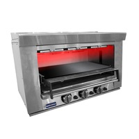 GasMax Heavy Duty NG/LPG CharGrill Salamander With Removable Chrome Plated Shelf