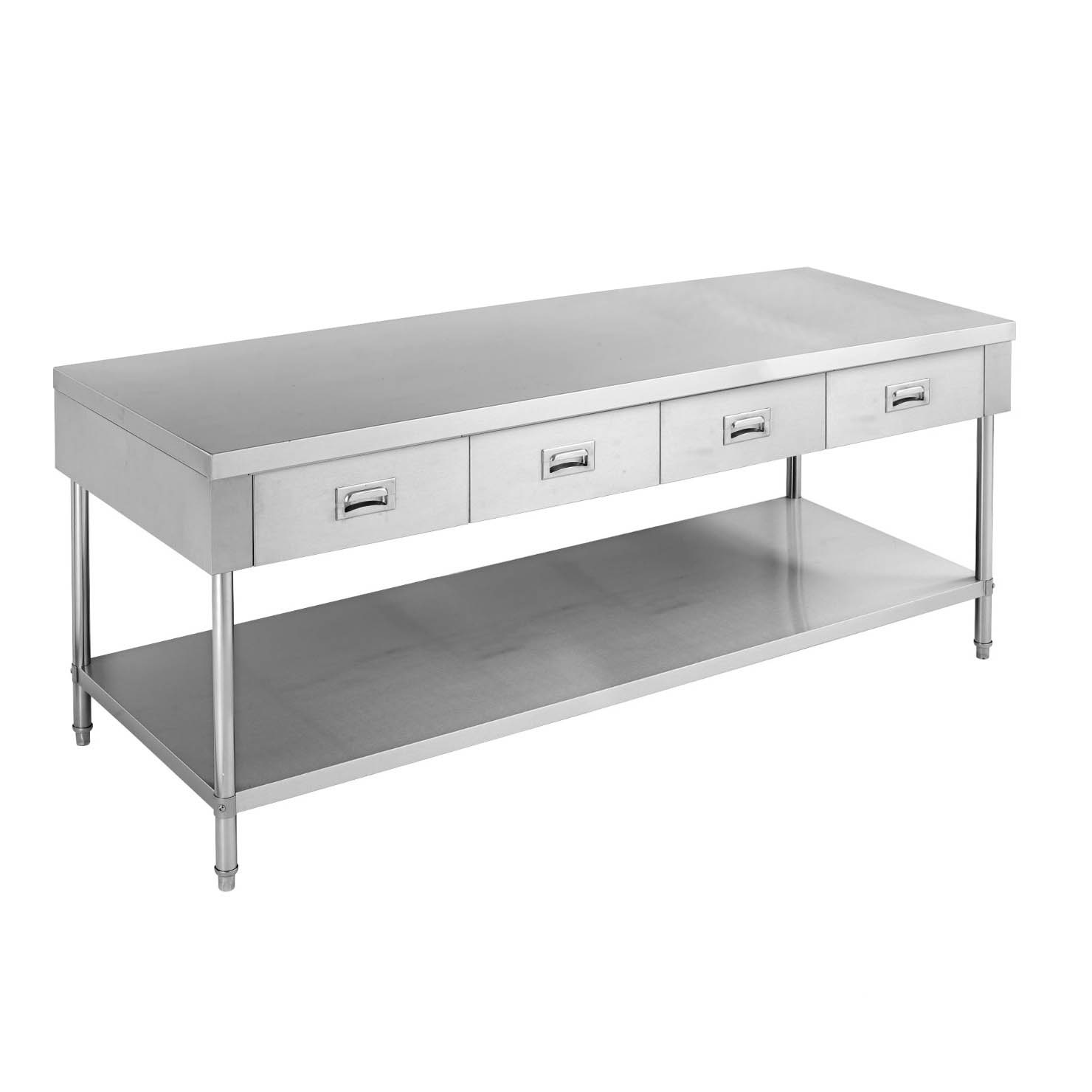 Work bench with 4 Drawers and Undershelf 1800mm x 700mm Modular