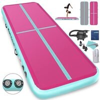 Inflatable Air Track GYMMat Gymnastics Home Water Buoyancy Tumbling w/Pump&Bag