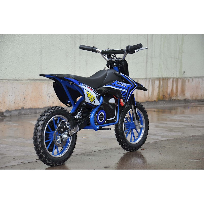 blue electric dirt bike