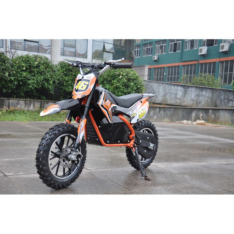 Orange Electric Dirt Bike 36V 500 Watt Motor 25KM/HR with Parent Key