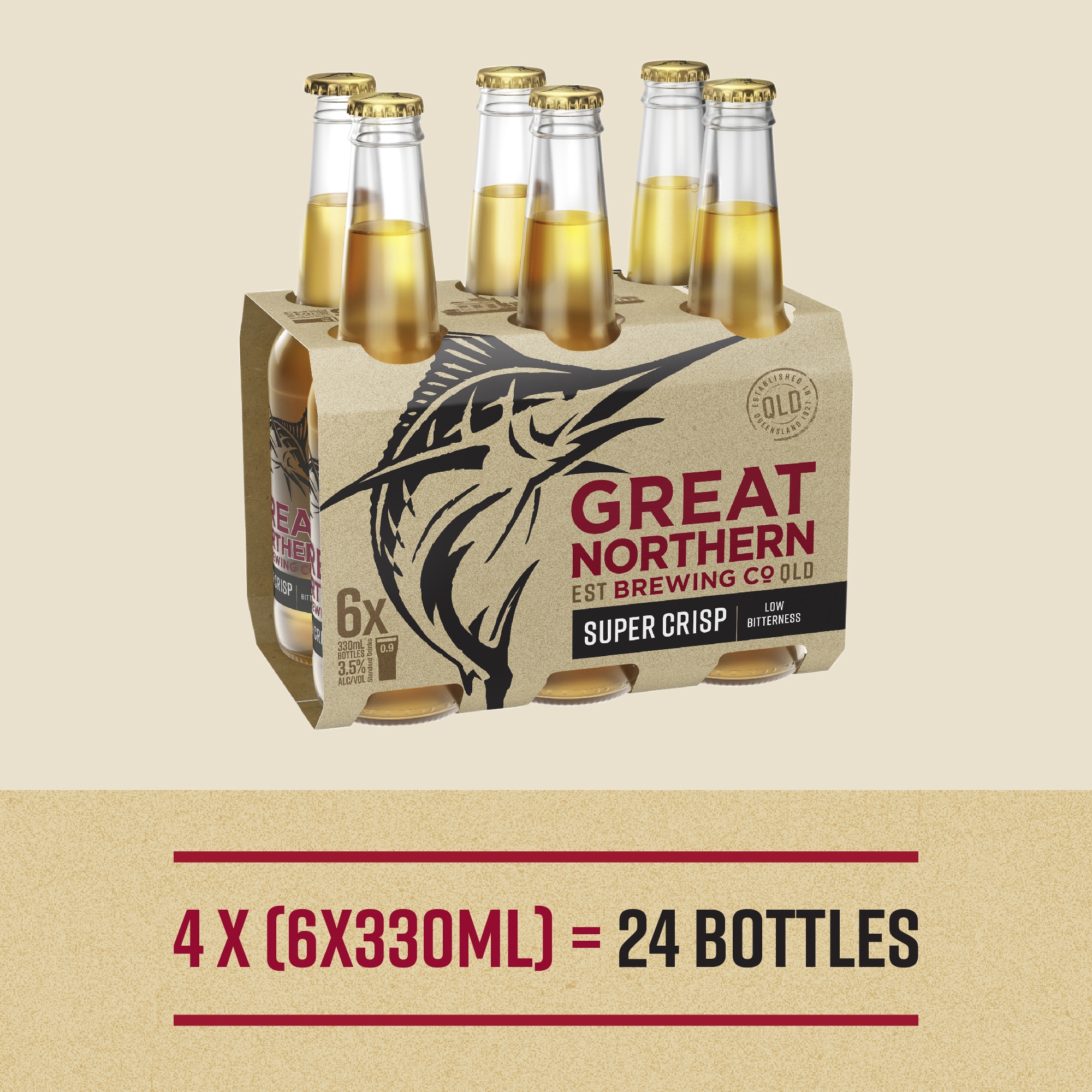 Great Northern Super Crisp Lager Beer Case 24 x 330mL Bottles Buy Beer 9320000500470 Great Northern Super Crisp Lager Beer Case 24 x 330mL Bottles Buy Beer 9320000500470