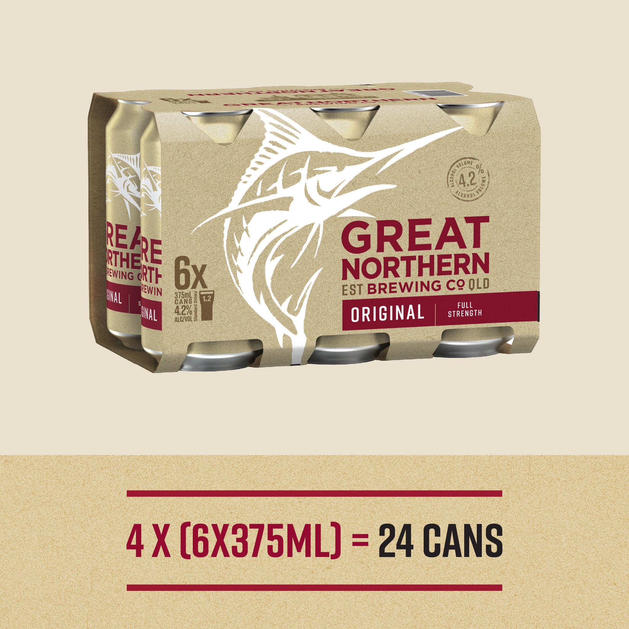 Great Northern Original Lager Beer 24 x 375mL Cans Buy Beer 9320000504522 Great Northern Original Lager Beer 24 x 375mL Cans Buy Beer 9320000504522