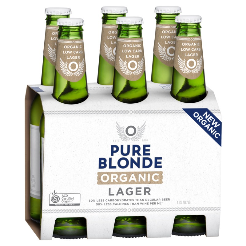 Pure Blonde Organic Lager Beer Case 24 x 330mL Bottles Buy Beer