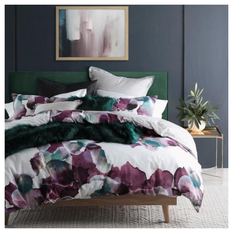 Breeze Plum Quilt Cover Set By Logan And Mason Buy Quilt Cover