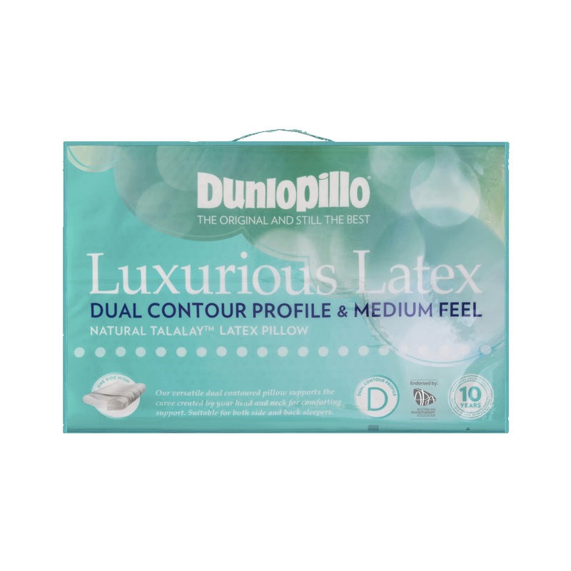 Dunlopillo Luxurious Latex Dual Contour Medium Feel Pillow Buy