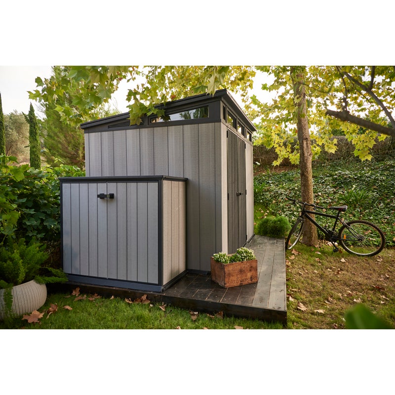KETER Artisan 9x7 Large Outdoor Storage/Garden Shed (Deco 