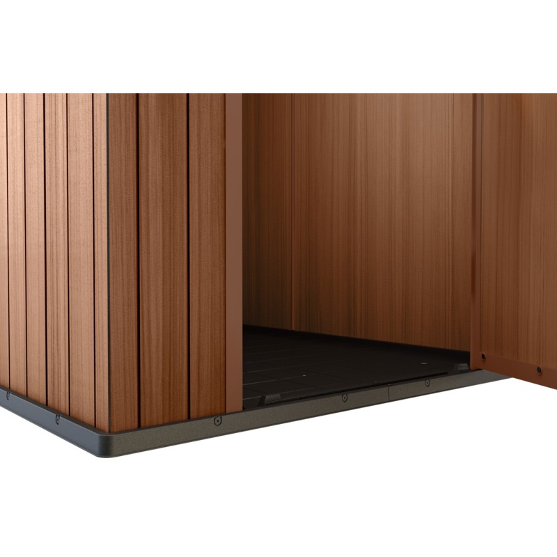 KETER Darwin 4x6 Outdoor Storage/Garden Shed (Brown) 7290112632708