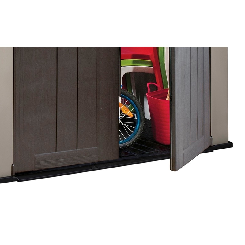 KETER Factor 6x3 Outdoor Storage/Garden Shed (Taupe/Beige