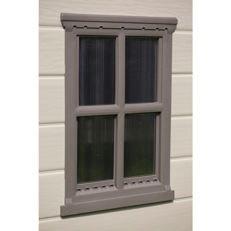 KETER Factor 8x6 Large Outdoor Storage/Garden Shed (Taupe