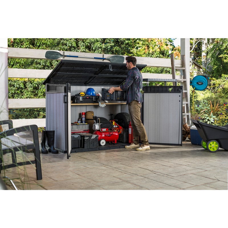 KETER Grande Store Outdoor Storage/Wheelie Bin Shed (Deco 