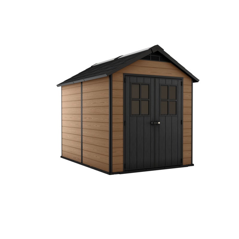 KETER Newton 759 Large Outdoor Storage/Garden Shed (Brown 