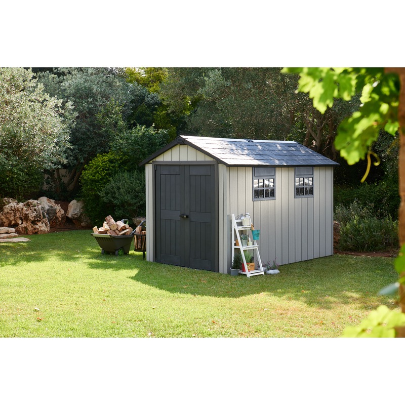 KETER Oakland 7511 Large Outdoor Storage/Garden Shed (Deco