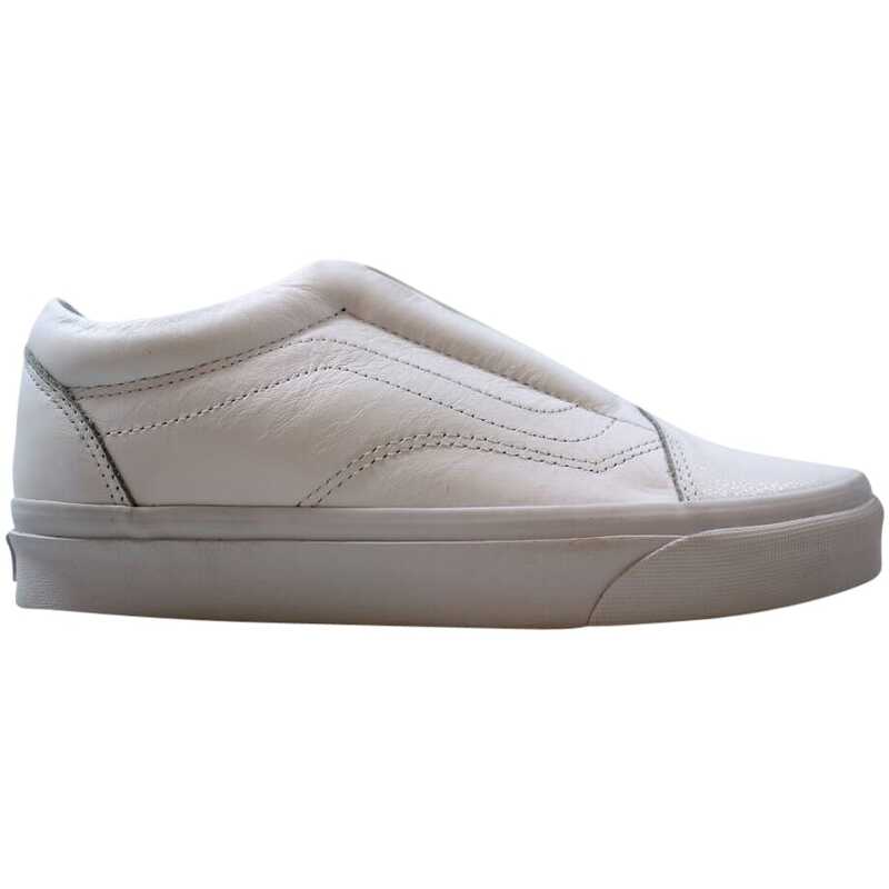 white leather vans old skool mens