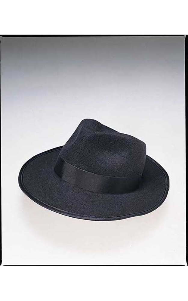 black fedora gangster hat