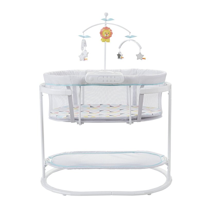 Baby Infant Crib with Music Vibration and Lighting Projection