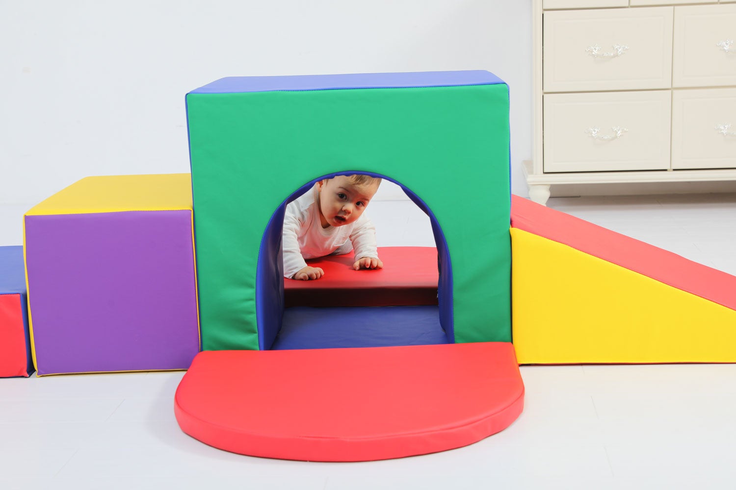 baby toddler large soft foam block indoor tunnel maze climber foam playset 6pcs 1126428_01