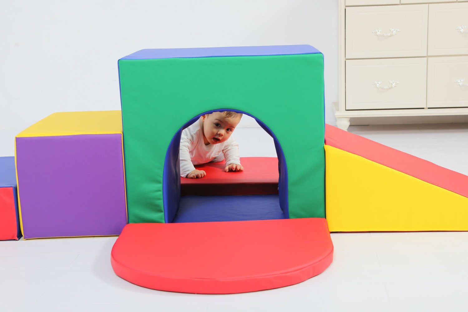 baby toddler large soft foam block indoor tunnel maze climber foam playset 6pcs 1126428_01