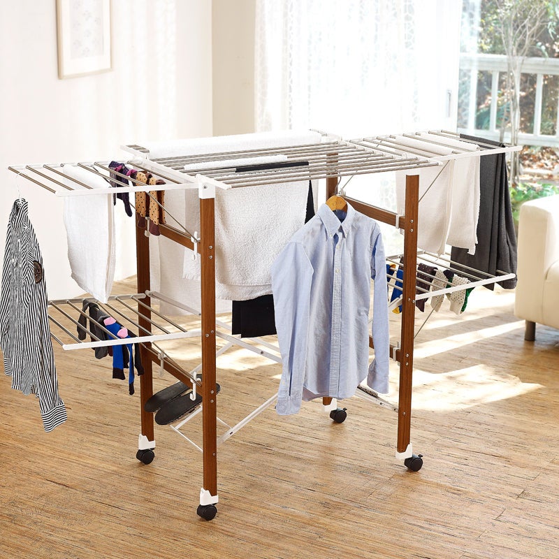 Extra Large Heavy Load Sturdy Foldable Clothes Laundry Drying Rack ...