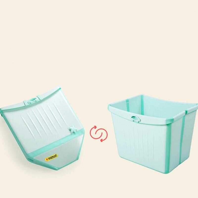 Large Foldable Baby Toddlers Kids Bath Tub Water to Chest ...