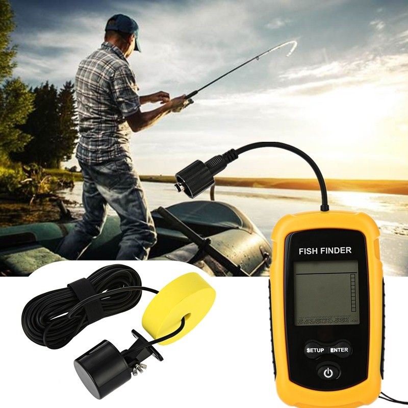 Fish Finder Depth Finder Sonar Alarm Marine Boat Fish finder Navigation