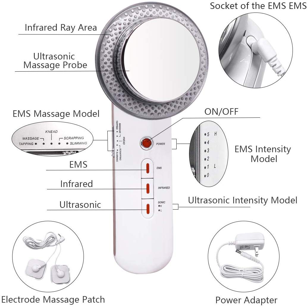 Ultrasonic Cavitation Fat Remover Body Massager Slimming Anti