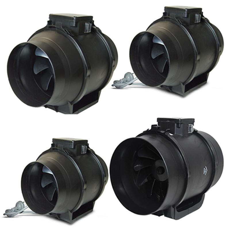 2451008m³/h Fantech ProVent InLine Duct Mounted Exhaust Fan Black in