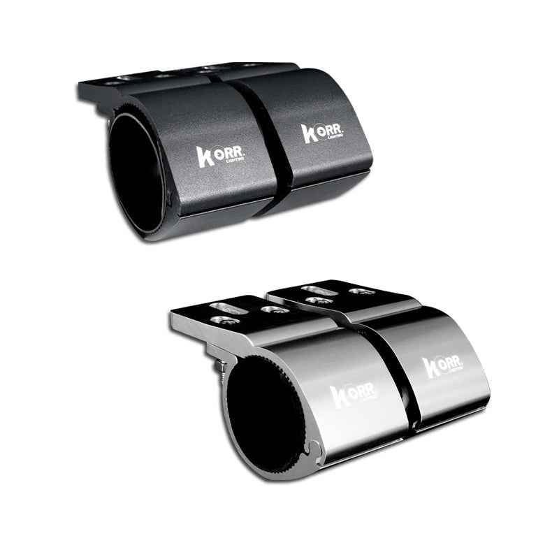 Bull Bar Brackets 4954mm in Black/Chrome Hard Korr Lighting KBBCR54B