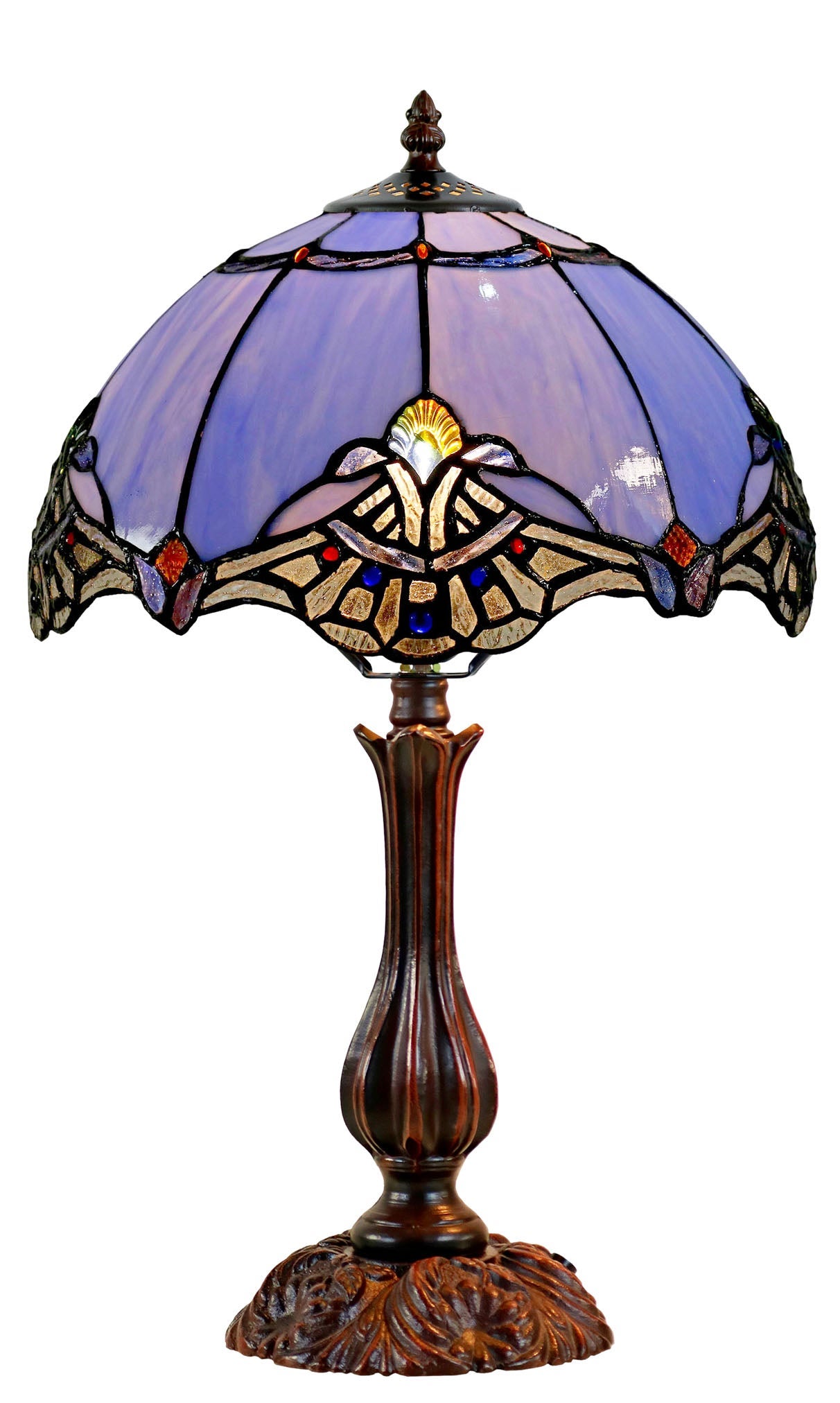 12&quot; Baroque Accent Style Tiffany Bedside Lamp Buy Table &amp; Desk Lamps