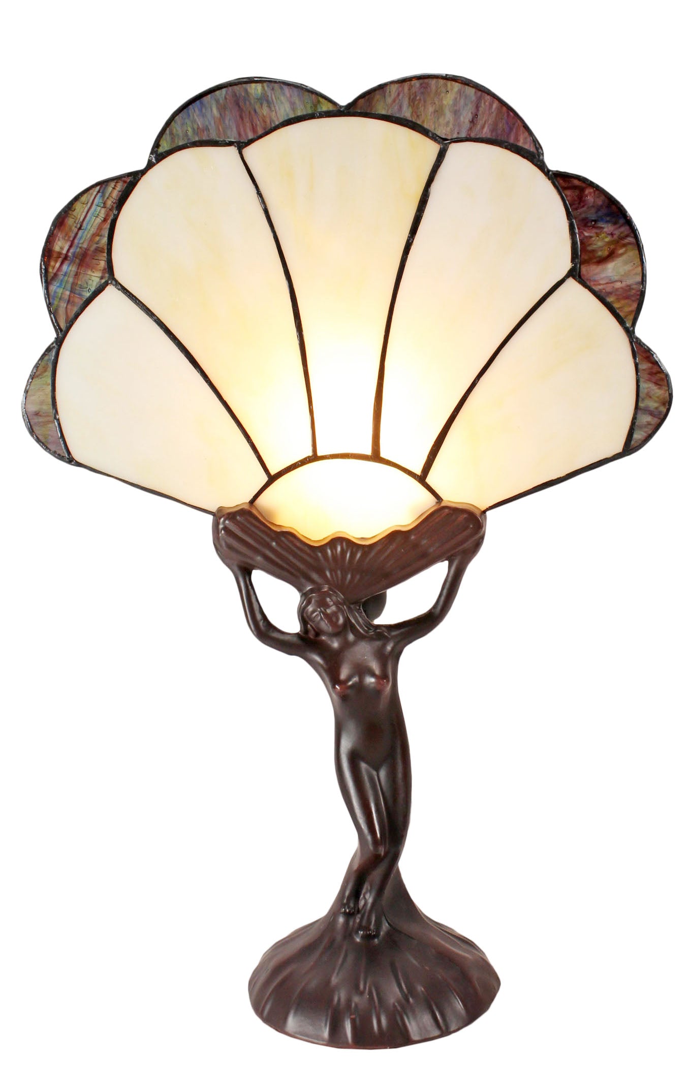 Art Deco Lady Figurines Tiffany Stained Glass Accent Lamp Buy Table & Desk Lamps 1460807